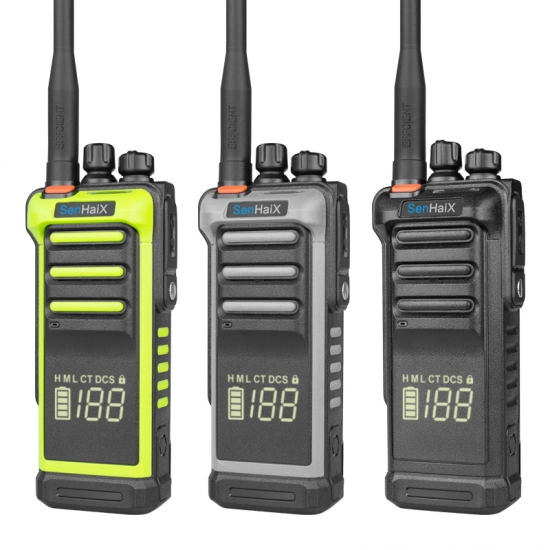 UHF 10W DMRおよび非表示ディスプレイ付きアナログラジオ 